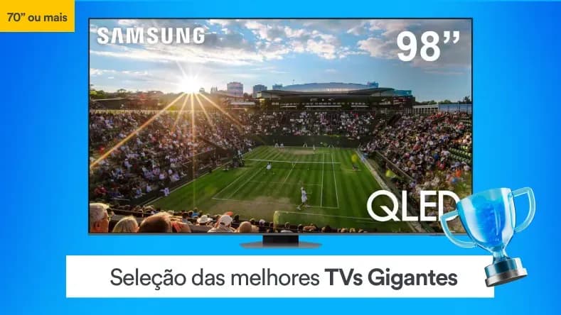 Seleção as melhores ofertas de TVs gigantes
